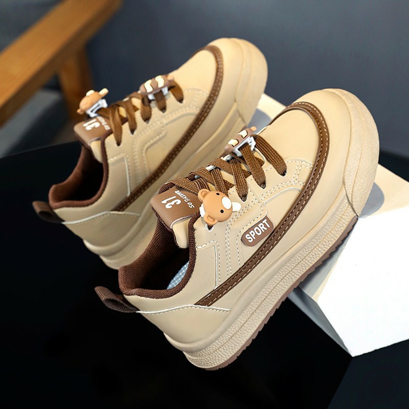 Mädchenschuhe, Sportschuhe, 2023 Frühling und Herbst neue Kinder-Freizeitschuhe, mittelgroße bis große Kinder-Frühlingsleder_voghion.com