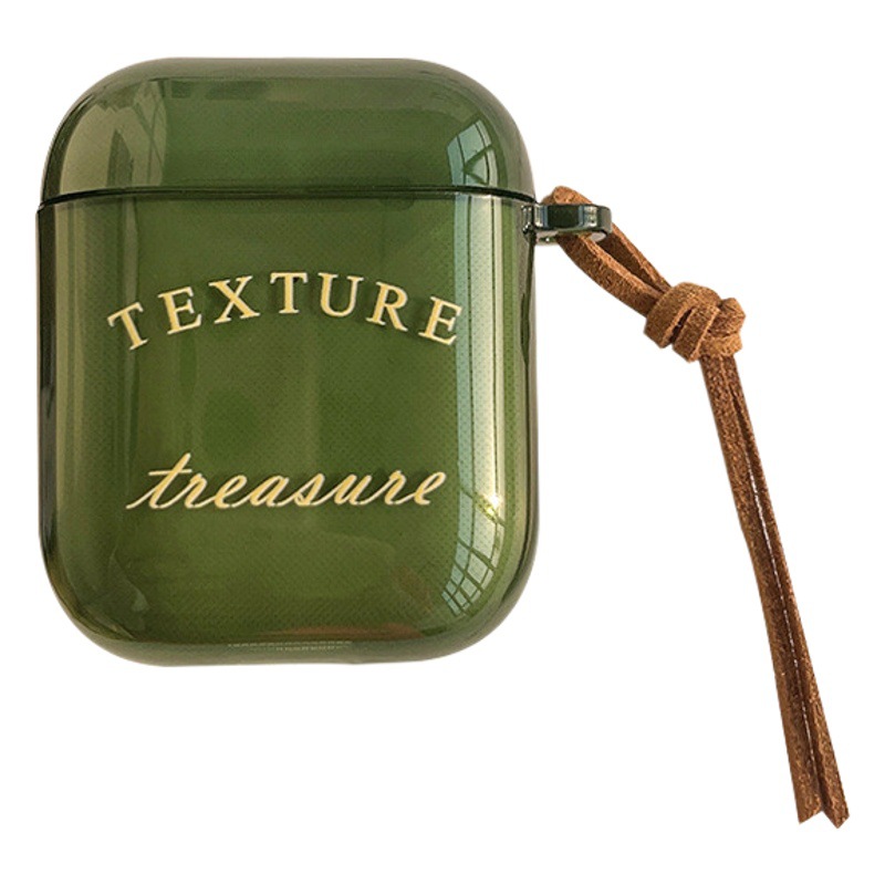 La nueva personalidad es simple y aplicable Airpods funda protectora temperamento verde 2/3 generación auriculares Apple pro soft shell 4a generación