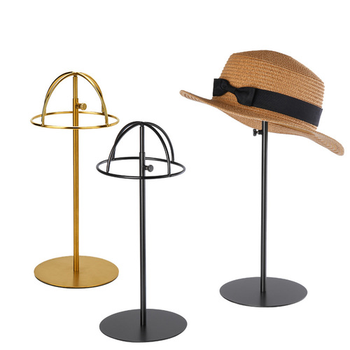 Fashion store mannequin props stand window wigs hats display rack unisex head mold stainless steel hat display stand
