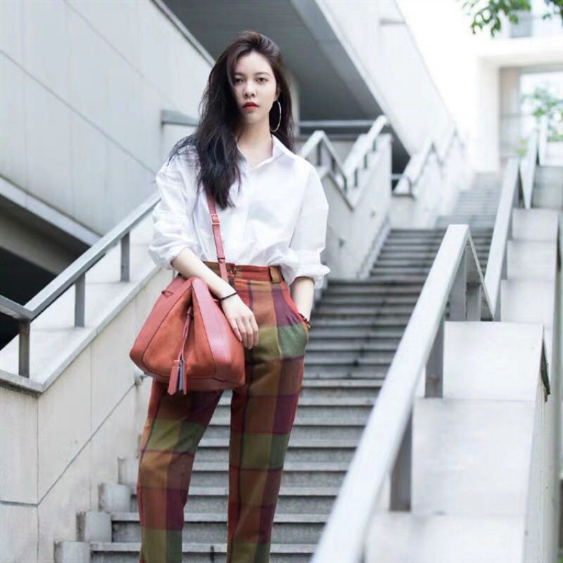 C070 White Shirt for Women, Autumn Korean Style, Celebrity-Inspired Design, Niche Long-Sleeve Shirt, Casual Versatile Top