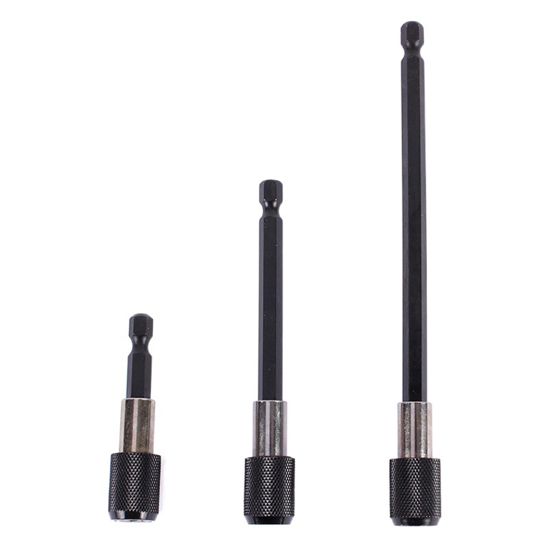 Productos al contado 60/100/150mm de tres piezas de cambio rápido biela mango hexagonal 1/4 interior hexagonal de liberación rápida de autobloqueo varilla de extensión
