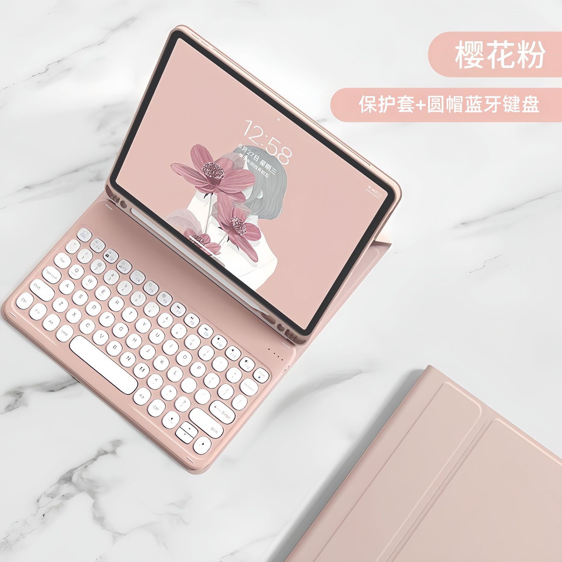 Teclado Bluetooth para Tableta Lenovo XiaoXin P11 M10 Plus, Inalámbrico y Ergonómico image 6