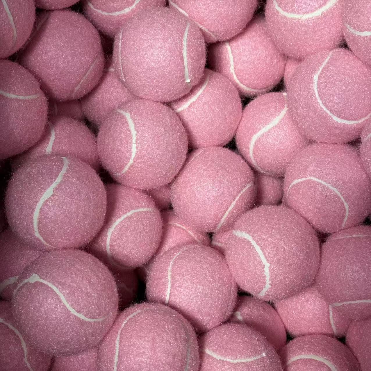 Pink Tennis Ball for Girls and Women, Beginner Training, Pink Pet Dog Toy, Light Pink Tennis Ball, Multi-Functional