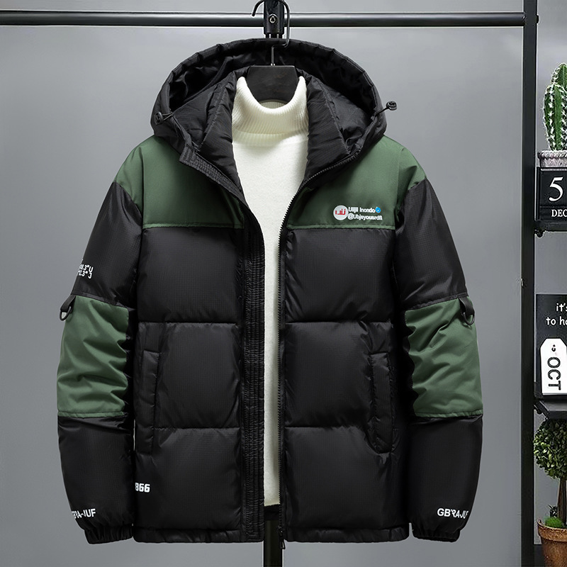 Men's Puffer Jacket Winter Coat Warm Casual Thick Cotton Top_voghion.com