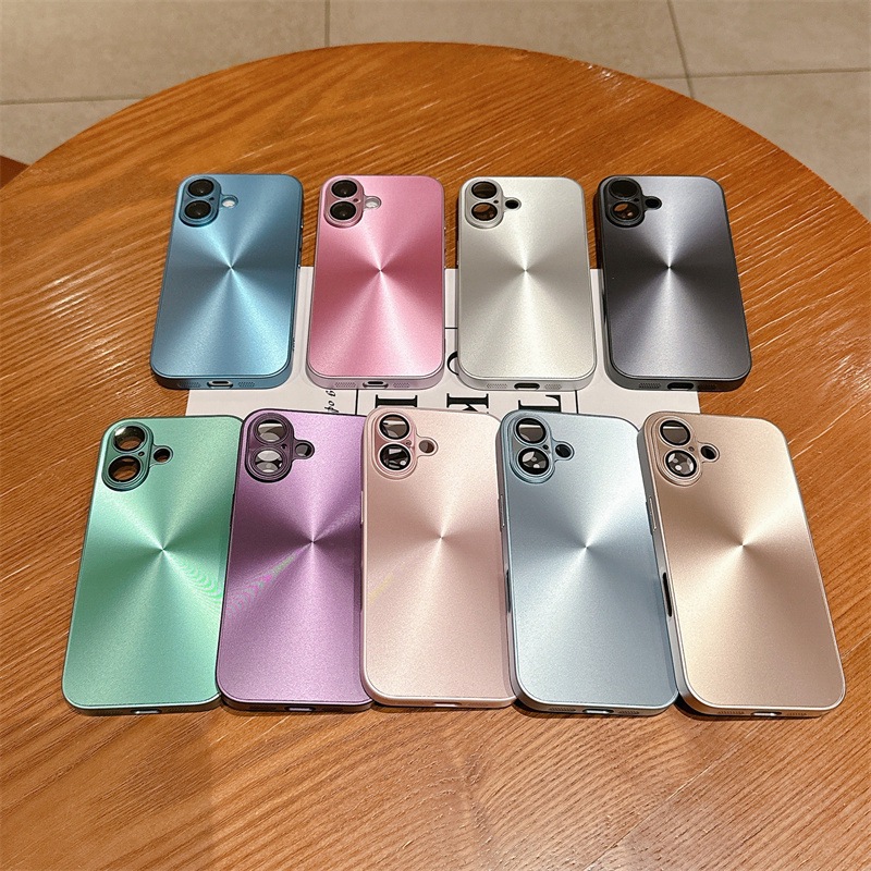 新高档极光CD纹适用苹果16promax手机壳iPhone15pro镜头膜14/13硬