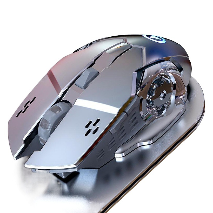 Talla de plata A4 recargable ratón inalámbrico mudo ordenador hogar Oficina e-deportes juego al por mayor Amazon transfronterizo