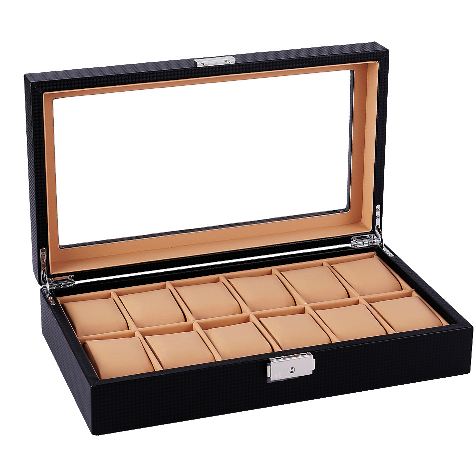 Caja Organizadora de Relojes, Joyas y Lentes de Madera para Almacenamiento y Exhibición