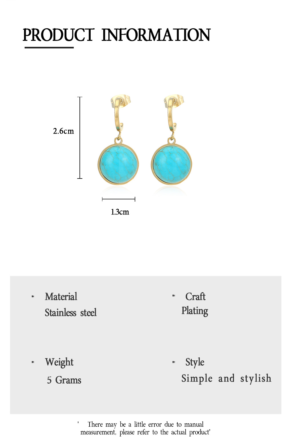 Geometric  Style 304 Stainless Steel No Inlaid Plating Earrings display picture 2