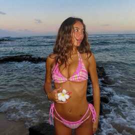 系带比基尼女露背亚马逊低腰沙滩度假泳衣bikini高腰紧身分体式