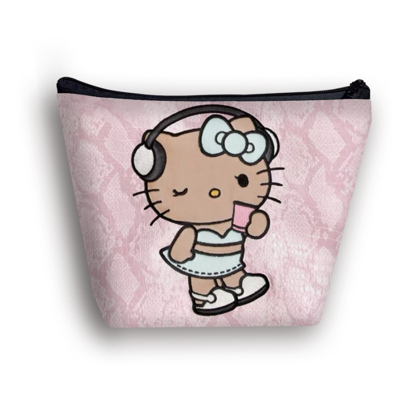 黑皮HelloKitty化妆包印花儿童洗漱包旅行女生简约收纳包包包批发|undefined