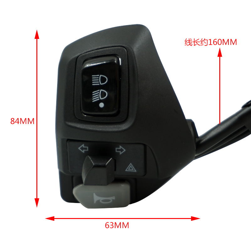 Interruptor de montaje de motocicleta al por mayor modificación de vehículo eléctrico simple combinación interruptor de montaje de faros
