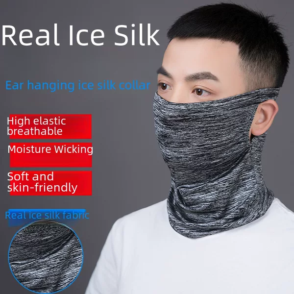 Ice Silk Sunscreen Headgear Scarf Summer Outdoor Riding Mask Breathable Sunscreen Face Protection Neck Ice Silk Headscarf
