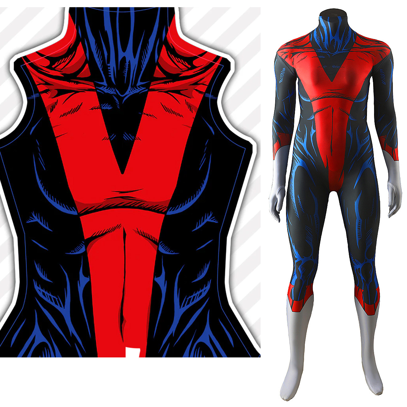 X战警97夜行者女万圣节97X-Men9cosplay舞台服连体紧身衣cos