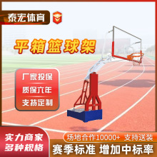 加厚平箱篮球架户外可移动标准篮板室外成人比赛篮球框现货批发