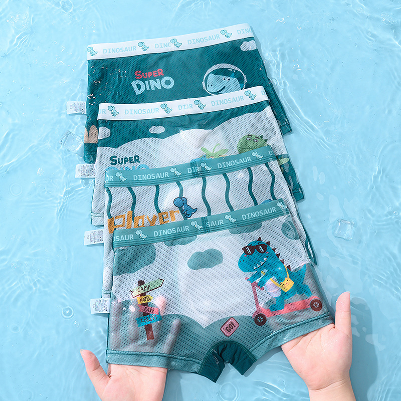 Children's underwear generation summer breathable boys four corners ice silk baby boys children shorts wholesale