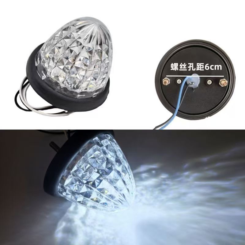 24V bullet lamp truck side light multicolored height display wide roof light warning light container compartment light nest head