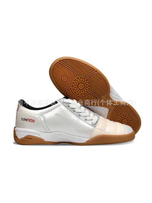 Fábrica de Putian al por mayor T90 serie interior MD fondo plano zapatos de fútbol de fondo bajo entrenamiento césped interior y exterior