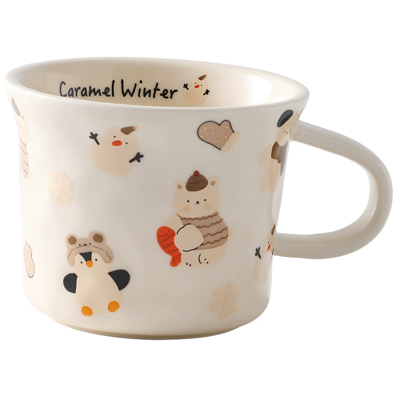 Creative cartoon ceramic Korean coffee tea cup