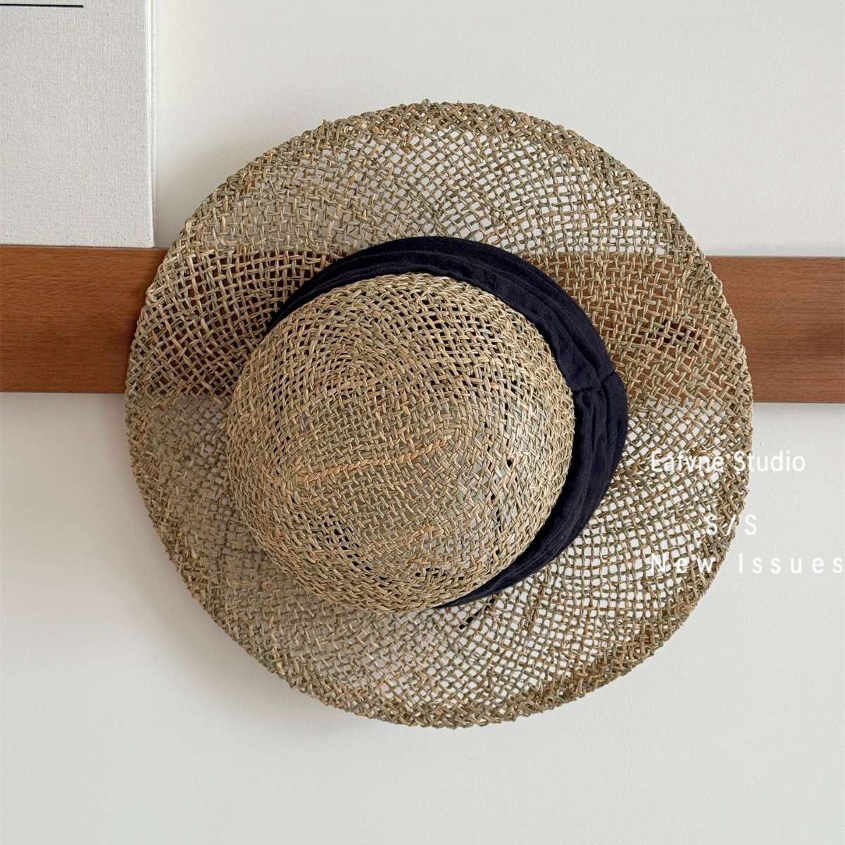 Yunnan Vacation Style Woven Straw Hat For Women - Flat Top Sun Hat For Beach Holidays - Thumbnail 5