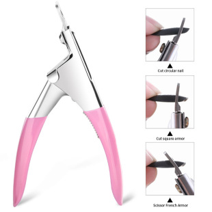 Cross-border hot selling stainless steel one-word scissors manicure accessories diy U-shaped manicure scissors wholesale
