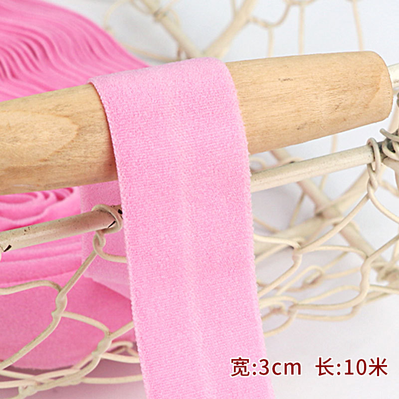 Tira de borde elástico de algodón accesorios de tela tira de borde de ropa de bebé cinta ropa interior banda elástica correa de tela plegable