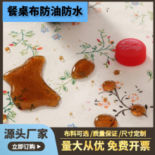亚马逊跨境防水防油桌布餐桌布酒店幼儿园长方形茶几台布批发工厂