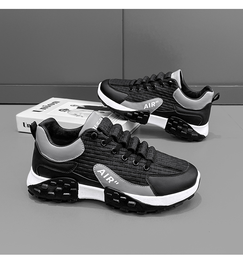 Chaussures pour hommes confortables et neuves, chaussures de sport à semelle épaisse tout-en-un, décontractées pour hommes_voghion.com