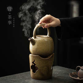 大容量煮茶壶碳壶中式复古功夫茶具提梁壶单壶碳炉单个泡茶壶