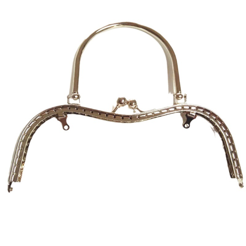 供应  针孔叻色手袋架 皮包较 大珠铁较 古铜较 皮包五金配件