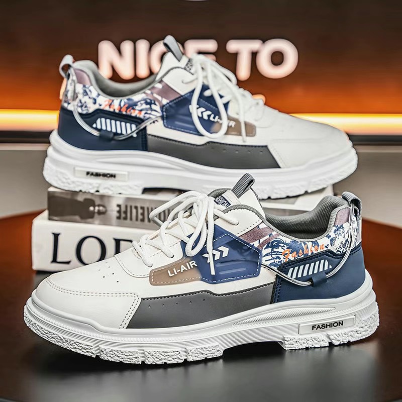2025 primavera nuevos zapatos de hombre de altura baja zapatos deportivos casuales zapatos de skate para hombres jóvenes zapatos de moda coreana de estudiantes zapatos individuales