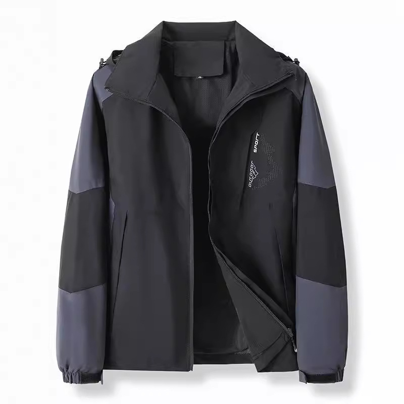Men's autumn casual two-tone quick dry travel jacket 5
