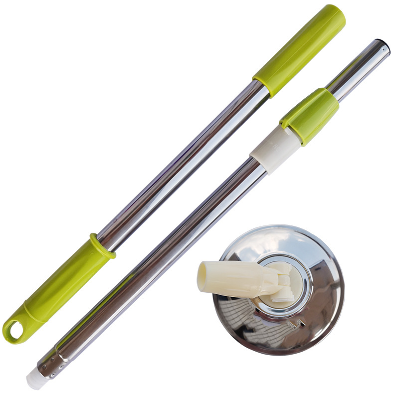 Suministro directo de fábrica al por mayor accesorios de varilla de fregona giratoria tubería de acero inoxidable fregona telescópica reforzada en negrita varilla a prueba de explosiones