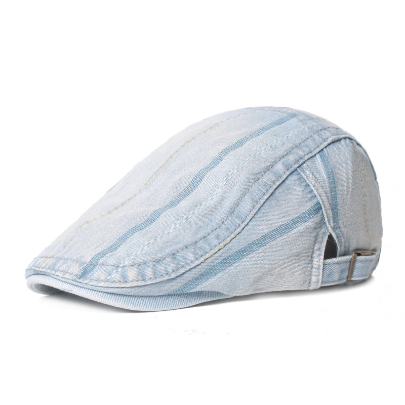 Baixiaoyuan sombrero de los hombres de primavera y verano de protección solar sombrero delantero cubierta solar boina de las mujeres al aire libre sombrero de mezclilla