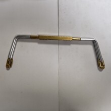 300*100溜古金新款编织手挽提箱皮袋包用五金梯形口金锌铝合金夹