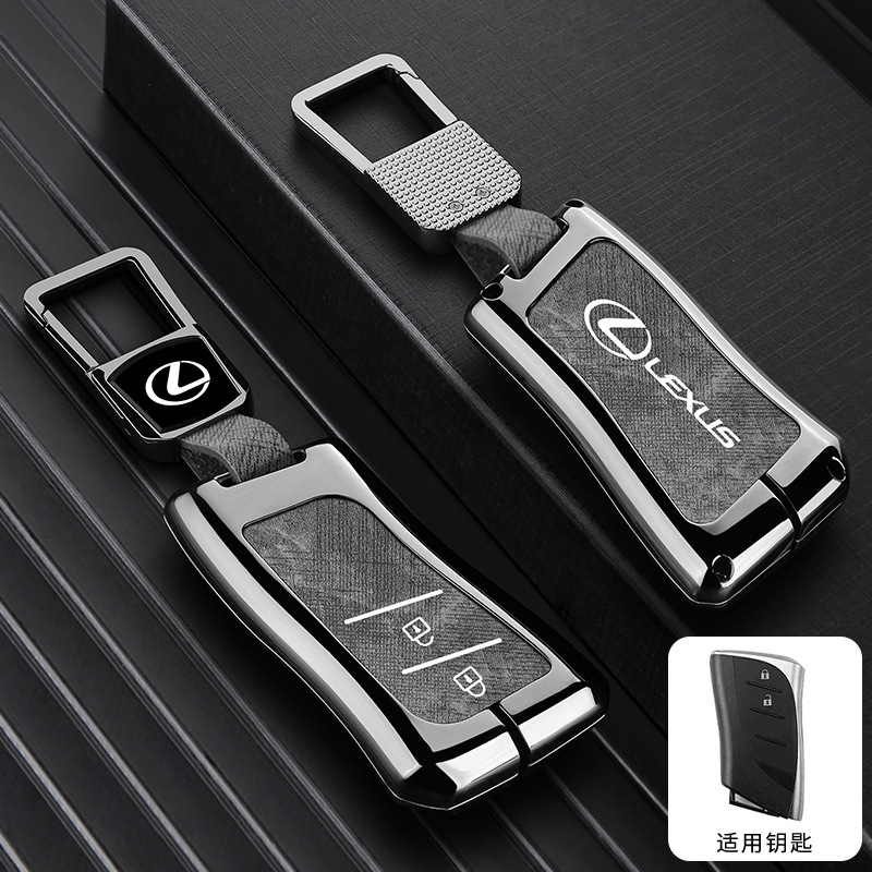 스타일 A 2버튼 - 데님 패턴 [건쉘 그레이 가죽] + 사각버클