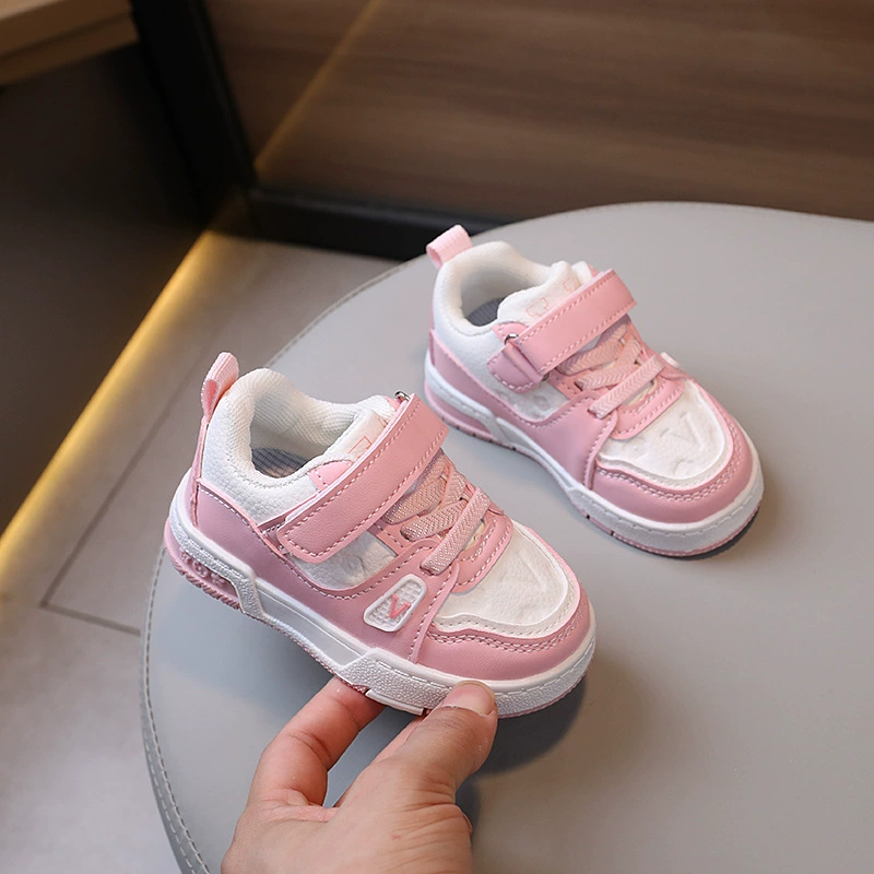 Children's demi-season white shoes, footwear, sneakers for men and women, sports shoes girl's, soft sole, autumn