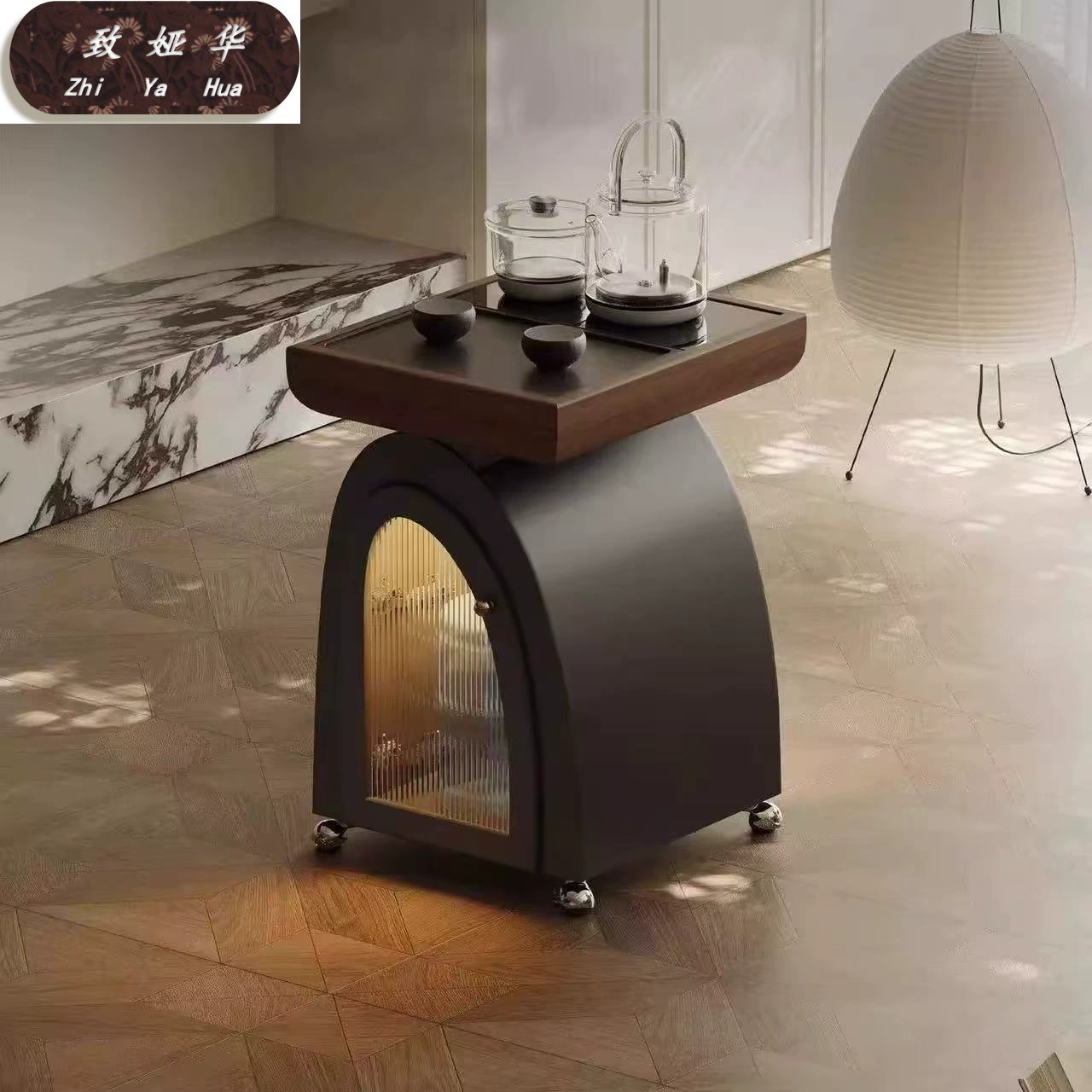 Журнальный столик и тумба под телевизор в современном стиле, компактная модель для малогабаритной квартиры, новый дизайн, интернет-хит.