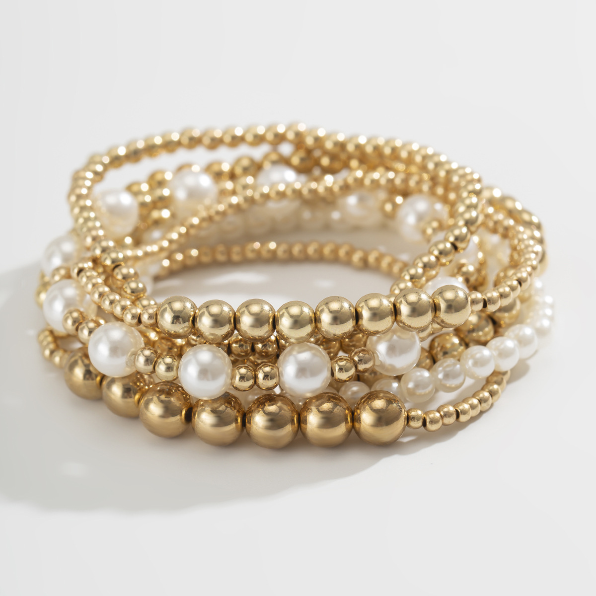 17g Weight CCB Pendant Material Bracelets Classification CCB, Imitation Pearl Chain Material Beaded Chain Chain Type 1 Set Quantity Banquet, Travel Occasion CCB, Imitation Pearl Material Heart Shape Pattern Women's Gender Plating Design Vintage Style Style Vintage Style Heart Shape CCB Imitation Pearl Beaded Chain Beaded Bracelets Wholesale 3