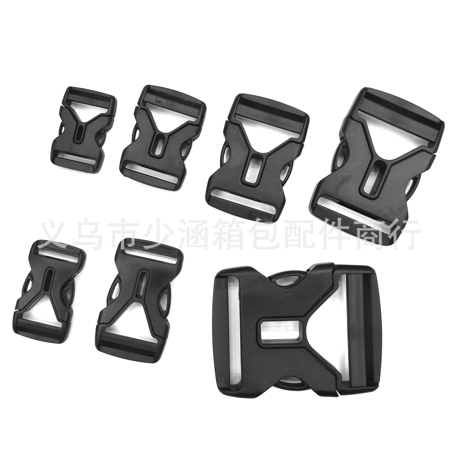 Производитель 20 ~ 51 мм черная лента Регулируемая пряжка Y-образная пластиковая пряжка боковая открытая Пряжка поставка оптом