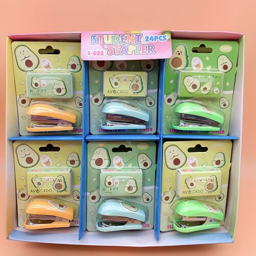 Portable cute cartoon Sanrio mini small stapler set student office small needle stapler