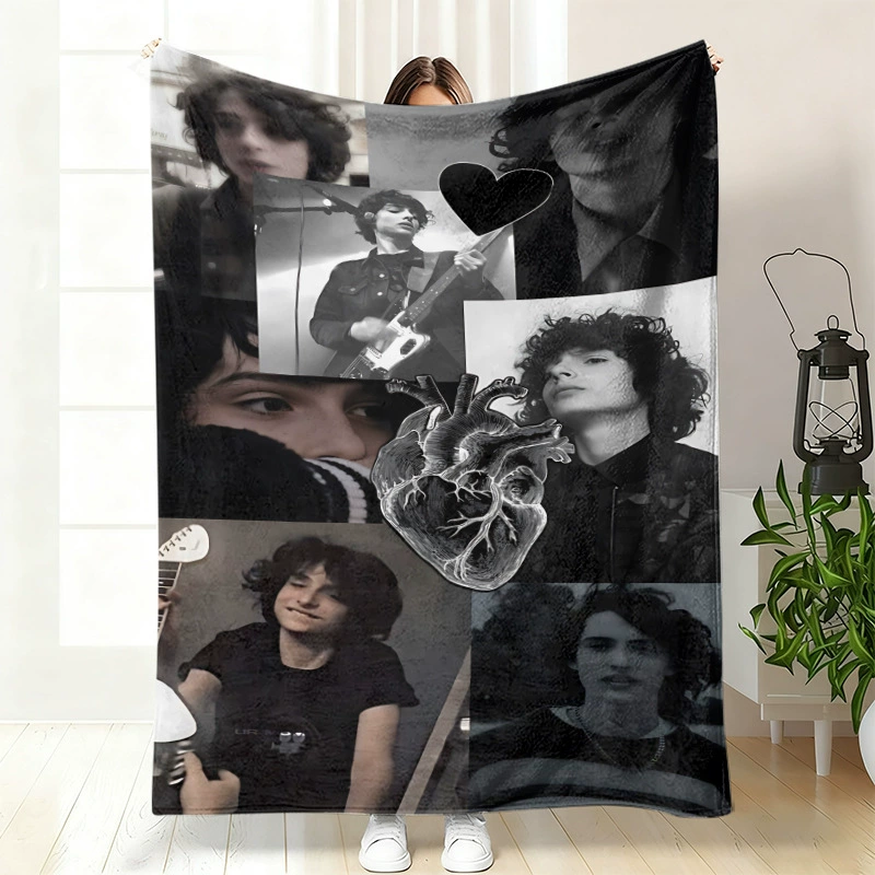 Плюшевая флисовая плед-одеяло BylerCP (в стиле Stranger Things), мягкий для отдыха, 70×100–150×200 см