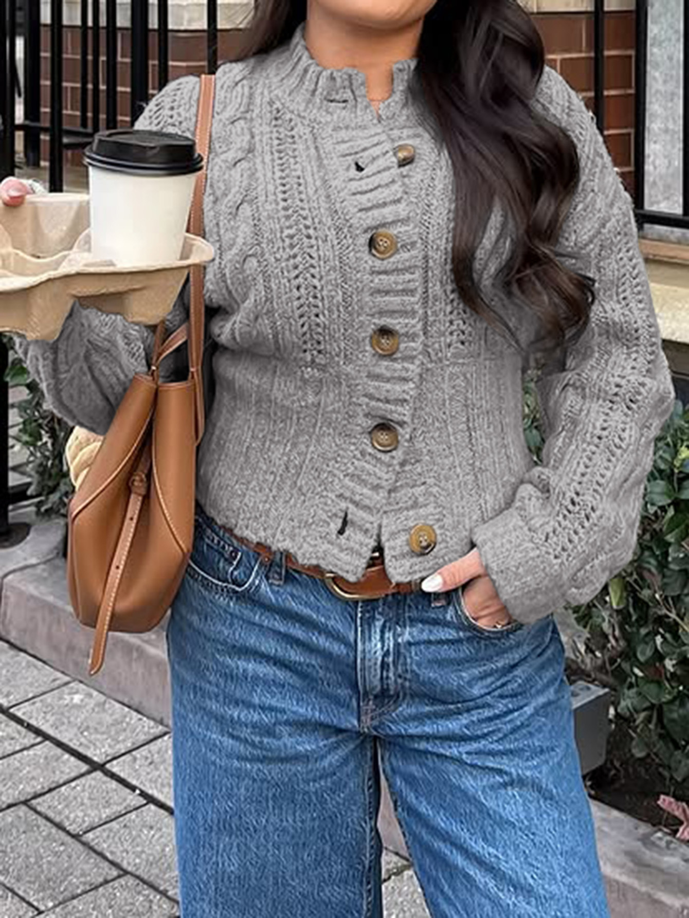 Kaikuo transfronterizo vacaciones europeas y estadounidenses camisa de lana de manga larga suéter de mujer otoño y invierno 2025 estación independiente de Amazon image 2