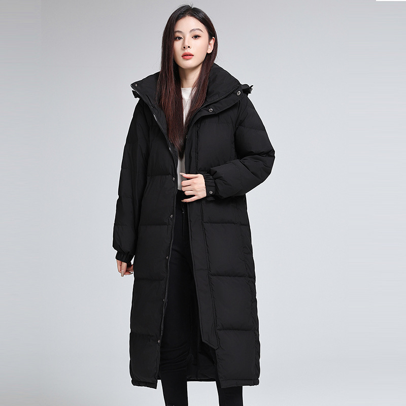Wholesale high-end women's down jacket 2024 new long knee-length thick warm fashion Joker coat tide Wholesale high-end women's down jacket 2024 new long knee-length thick warm fashion Joker coat tide