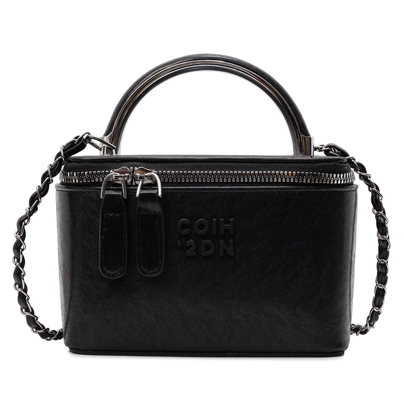 Beliebte Damenhandtasche 2025: Neue, stylische, kastenförmige Mini-Tasche mit Umhängekette und Schulterriemen_voghion.com