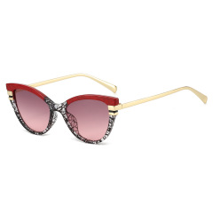 欧美个性潮流高级感猫眼太阳镜网红气质街拍防紫外线sunglasses