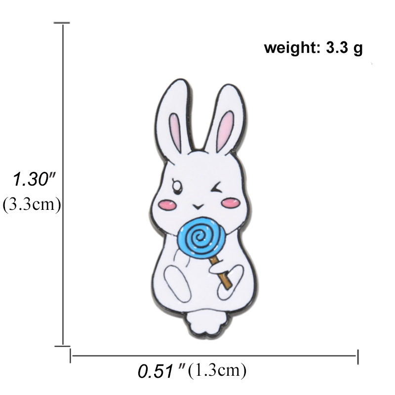 Cute Rabbit Alloy Plating Brooches display picture 6