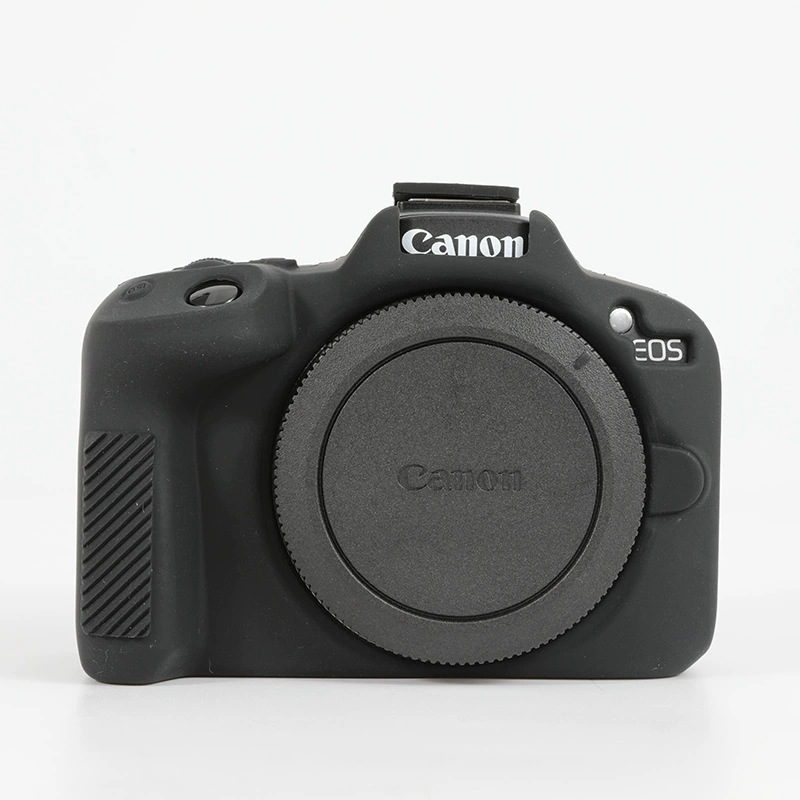 Силиконовый защитный чехол (Canon R50) — глянцевый резиновый чехол, лёгкий 22×13×1 см
