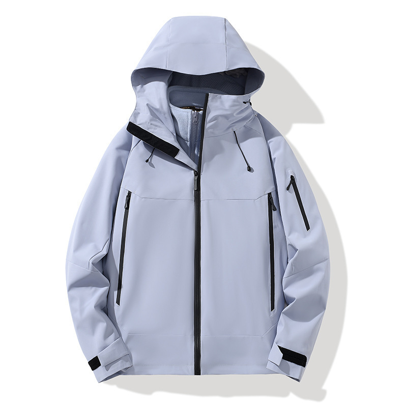 Ropa de asalto masculina 3 - en - 1 revestimiento desmontable nuevo otoño y invierno al aire libre impermeable abrigo a prueba de viento para mujeres protector de cuello magia