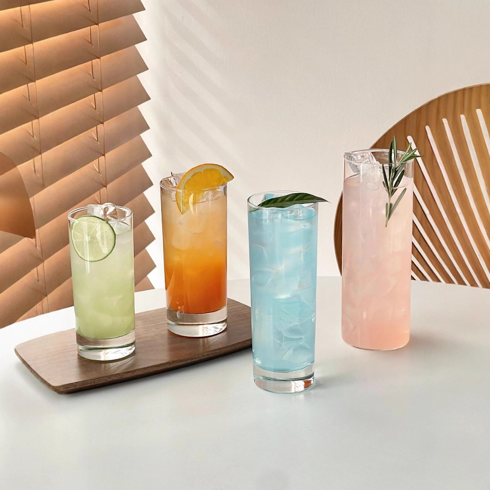 Taza de bar de Collins Taza de cristal recta Taza de té helado de Long Island Taza de mezcla Taza de Gin Tonic Taza de mojito Taza de cóctel