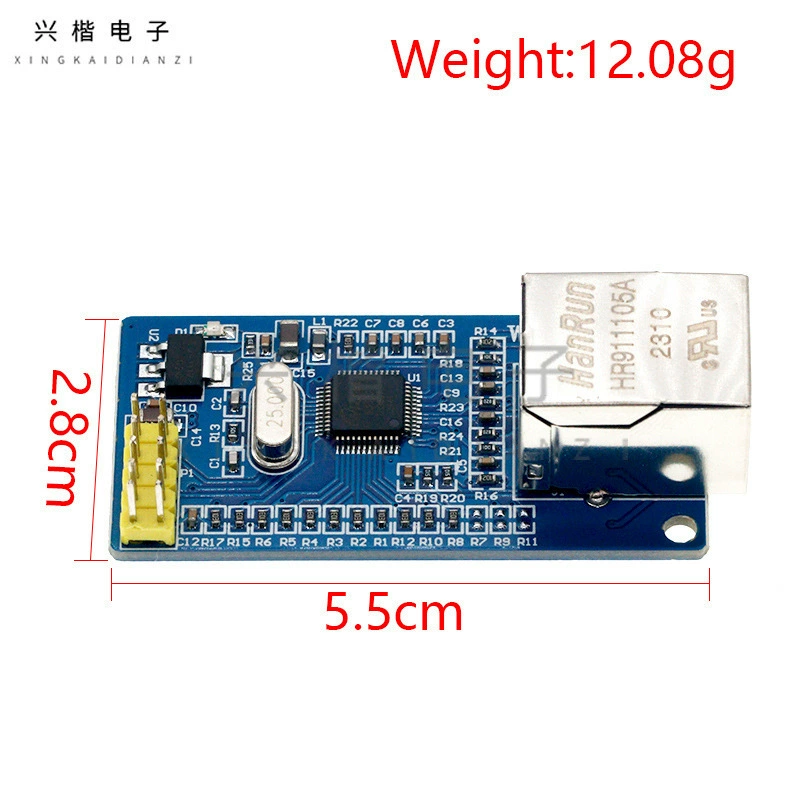 Сетевой модуль W5500 Ethernet, SPI-интерфейс, Ethernet/TCP/IP, совместим с Wiz820io